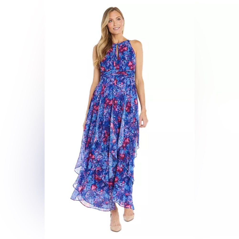 NWT R&M Richard’s Floral Maxi Dress SZ-8